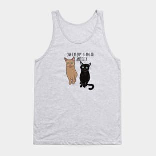 One Cat Just Leads to Another Earnest Hemingway cat quote Tank Top